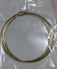Aretes acero argollas dorado