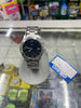 Reloj Casio Plateado con fecha y con caratula negra pequeña
