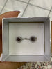 Aretes plata circulo con chispas