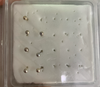 Aretes plata bolita para nariz