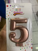 Candela Happy Birthday oro rosa #5