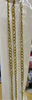 Cadena y pulsera acero dorado hombre
