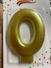 Candelas de numeros happy birthday #0 dorado