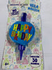 Vela mágica feliz cumpleaños colores