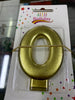 Candela número happy birthday #0 dorado