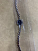 Pulsera xuping gold covered perla azul