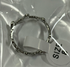 Anillo acero hojas