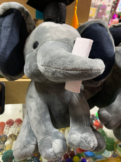 Peluche graduación elefante