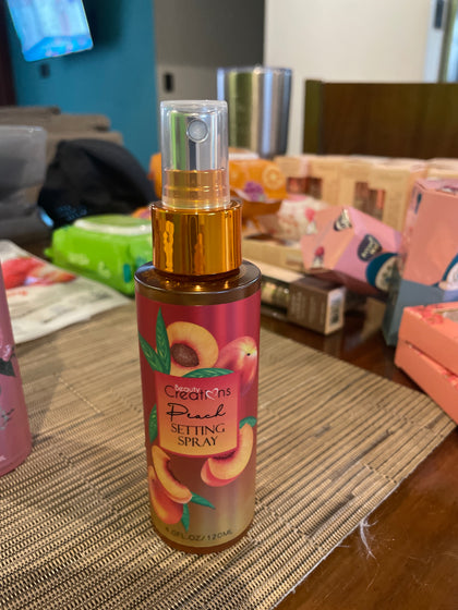 setting spray  beauty creations durazno