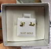 Aretes oro 10k perrito
