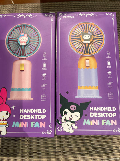 Abanico Kuromi y cinnamonroll