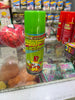 Spray para el pelo verde