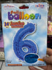 Globo azul 6 de 34”