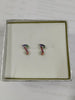 Aretes plata signo música colores