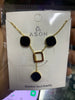 Juego acero dorado con negro