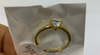 Anillo corazón acero dorado