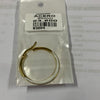 Aretes acero argollas dorado con blanco