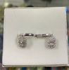 Argollas plata rodinada con colgante