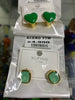 Aretes grandes acero dorado
