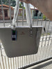 Marco Xenia 2 en 1 Bolso White Grande estilo cosido
