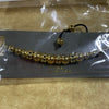 Pulsera acero dorado bolas con chispas