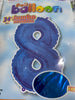Globo número 34 azul #8