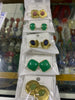 Aretes grandes acero dorado