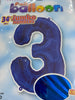 Globo número 34 azul #3