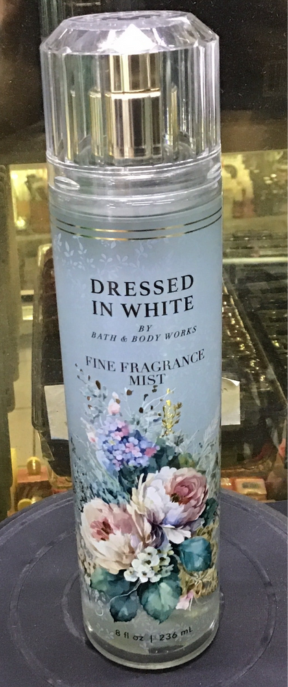 Agua bath and body works dressed in white