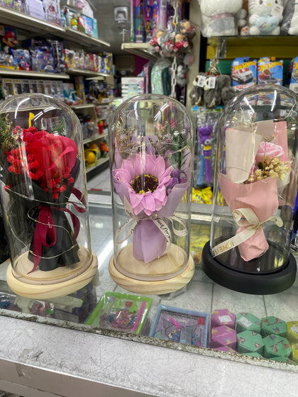 Adornos de flores eternas