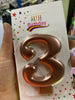 Candela Happy Birthday oro rosa #3