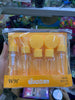 Dispensadores anaranjados. Travel Bottles Set