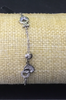Pulsera plata corazon chispas