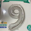 Mcolor Balloon #9 17” Dorado y plateado