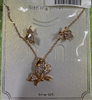 Juego plata oro rosa mariposas
