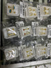 Aretes acero dorado de cajita