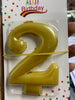 Candelas de número happy birthday #2