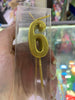 Candela número palito 6