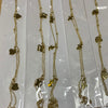 Tobillera acero dorado