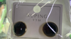 Aretes acero negros