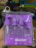 Dispensadores morados. Travel Bottle Set