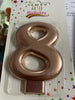 Candelas happy Birthday oro rosa