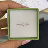 Anillo plata cadena con zirconia
