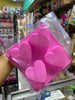 Molde de silicon corazón 4