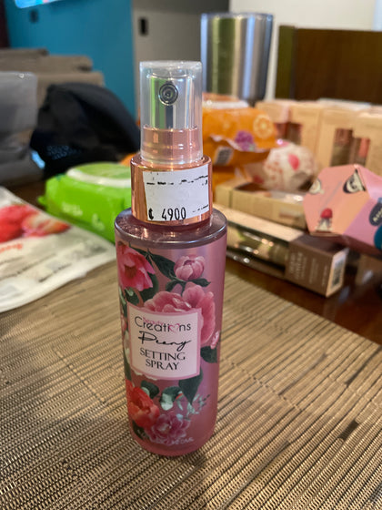 setting spray  beauty creations flores
