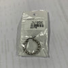 Aretes argollas acero plateadas torneadas