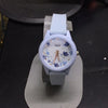 Reloj Q&Q silicon celeste con flores