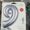 Anagram Globo 9 plateado de 34”