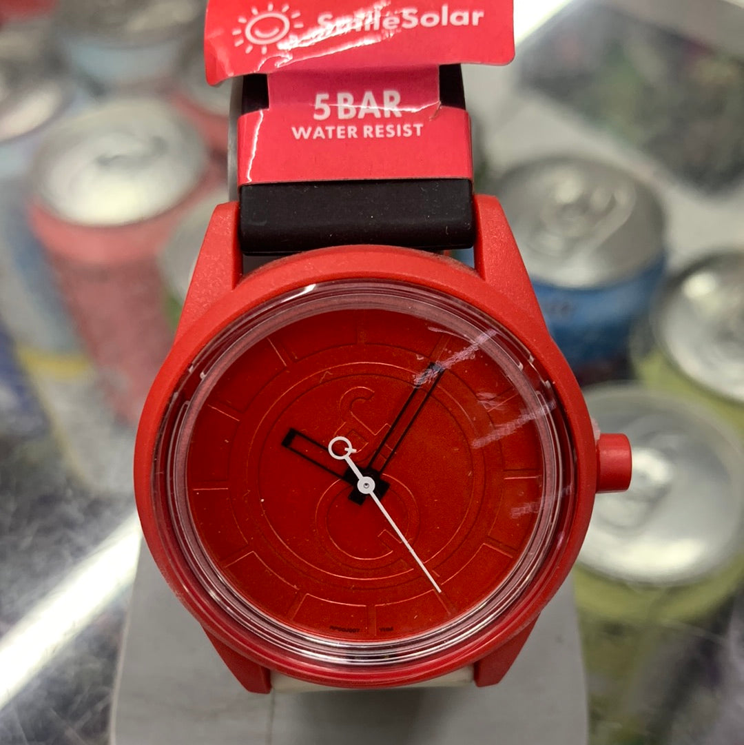 Reloj solar rojo Q Q Party Time 2