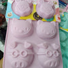 Moldes silicon Mickey, Hello Kitty, Chancho